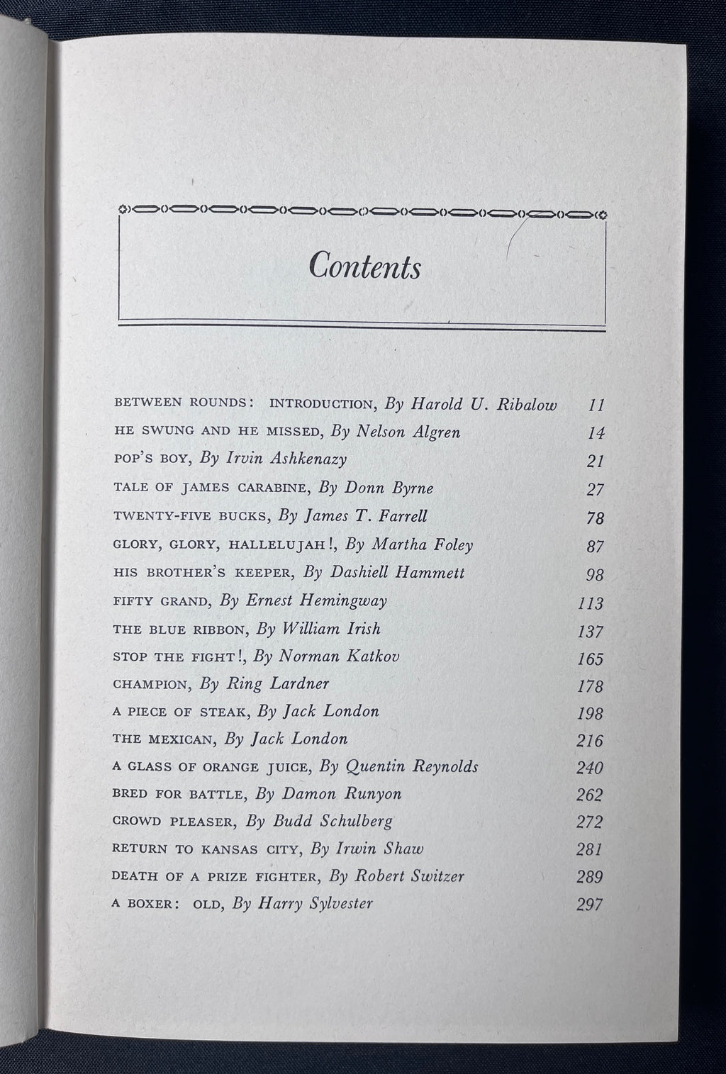 The World's Greatest Boxing Stories Edited by Harold U. Ribalow - 1952 Edition Boxing Book (Hardcover w/Dustjacket)