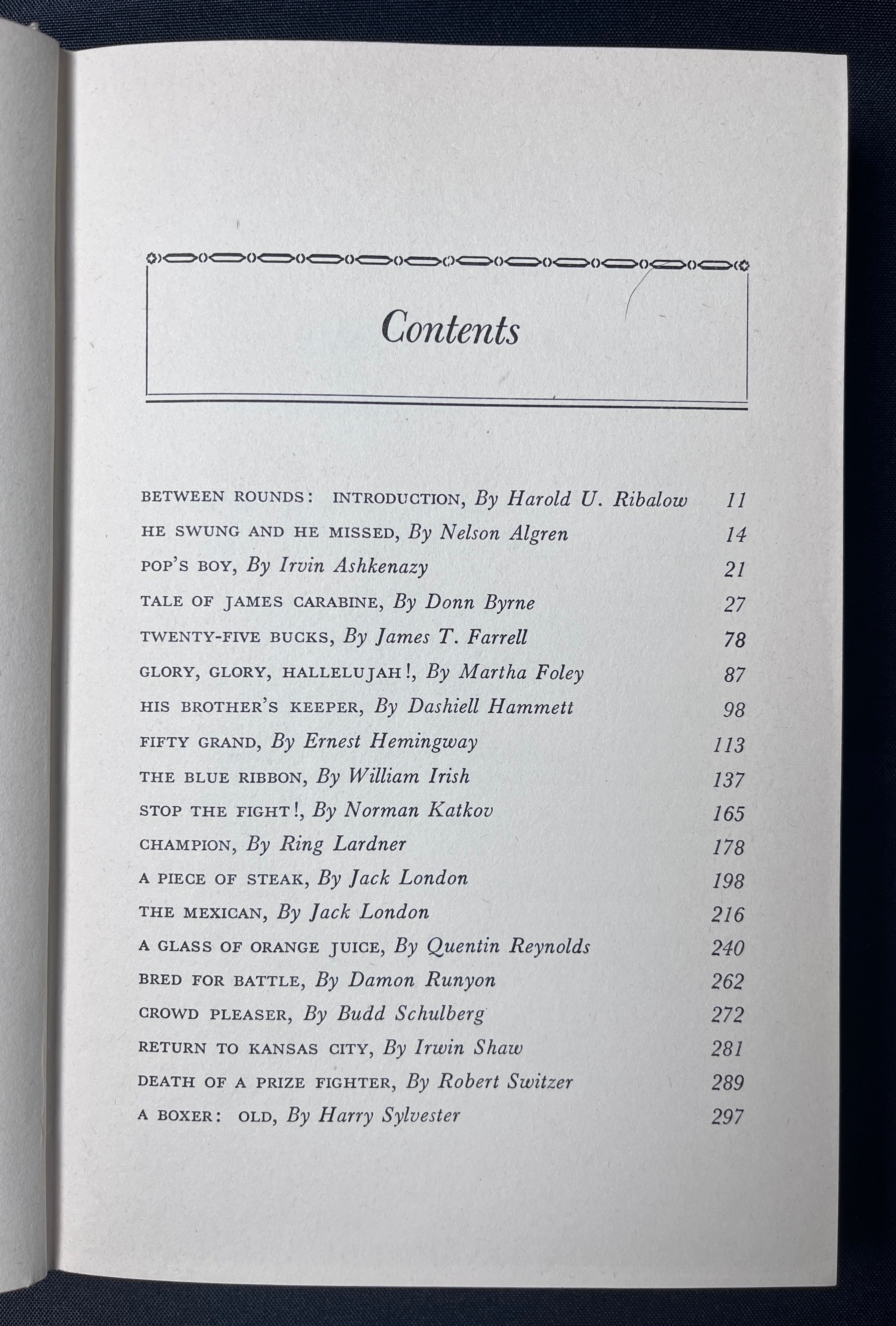 The World's Greatest Boxing Stories Edited by Harold U. Ribalow - 1952 Edition Boxing Book (Hardcover w/Dustjacket)