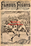 Bob Fitzsimmons vs. Peter Maher - 11x17 Boxing Photographic Print