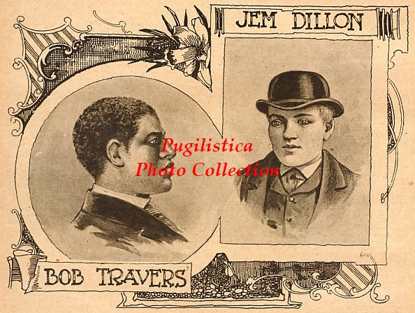 Bob Travers & Jem Dillon - 17x11 Boxing Photographic Print