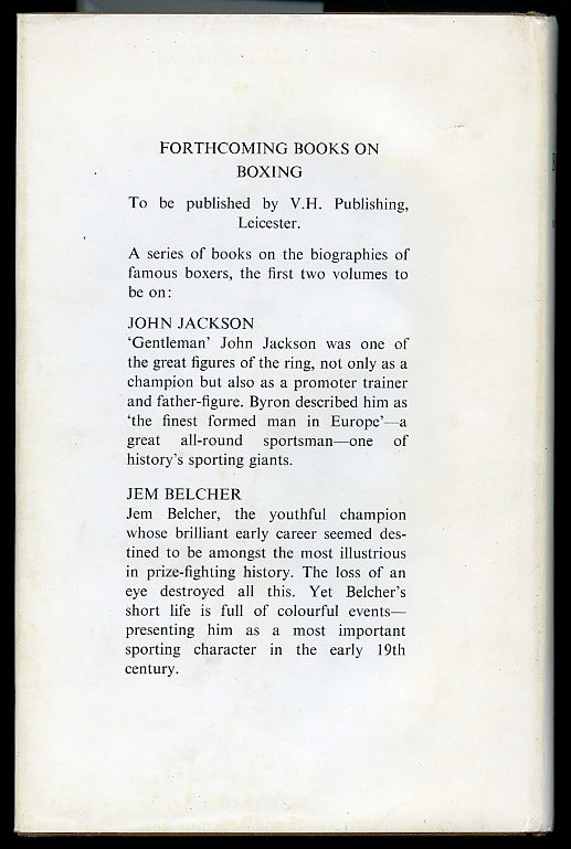 Boxiana or Sketches of Ancient and Modern Pugilism - Boxing Book by Pierce Egan - 1971 Facsimile of 1812 Edition - Hardcover with Dustjacket