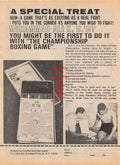 Boxing News Clipping #151 - Ruben Olivares Boxing Game Ad, Bernie Grossmith, Archie Kasler