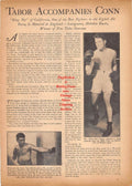 Boxing News Clipping #77 - "King Tut" Tabor, Joseph C. Lucignano, Billy Beuhuld