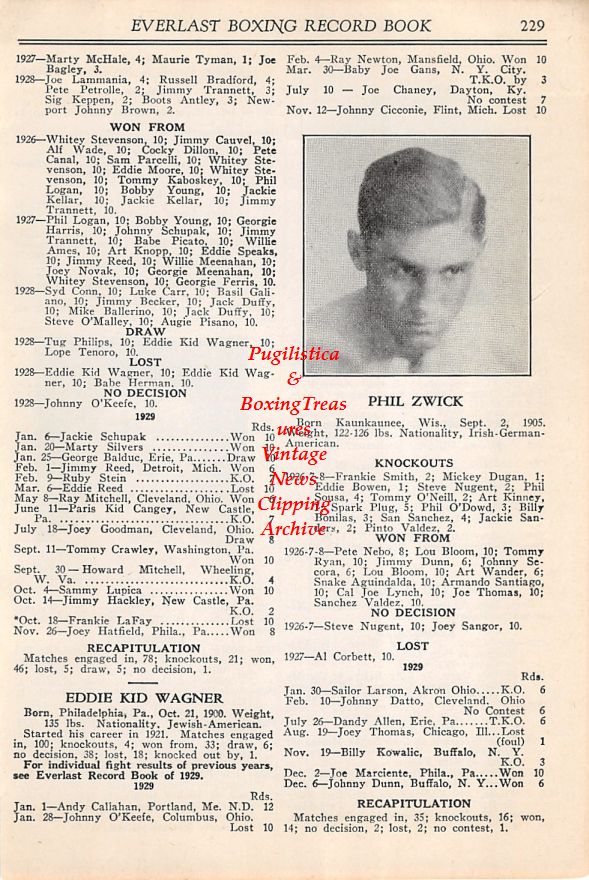 Boxing News Clipping #03 - Steve Halaiko, Al Rowe, Phil Zwick