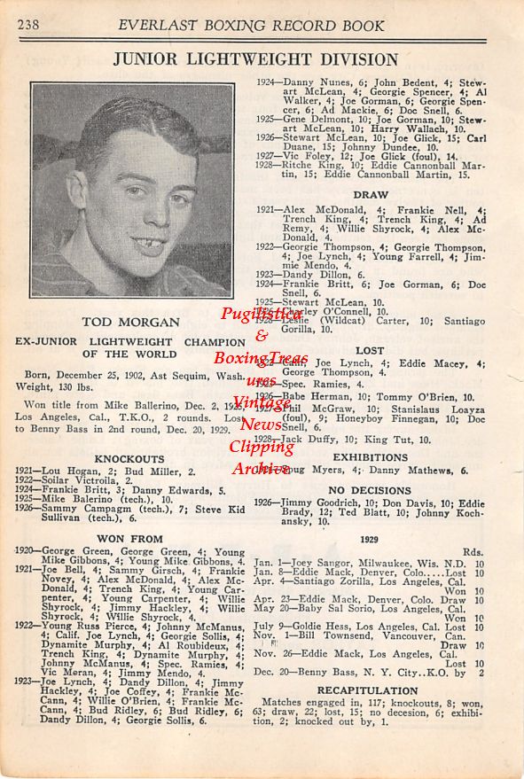 Boxing News Clipping #01 - Tod Morgan