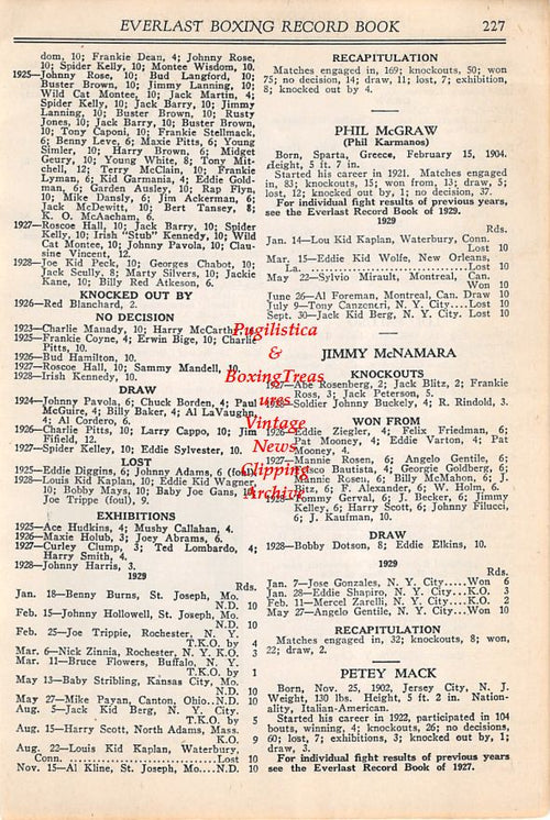 Boxing News Clipping #04 - Maxie Strub