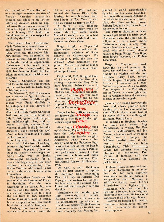 Boxing News Clipping #1001 - Jimmy Ellis, Al Hostak