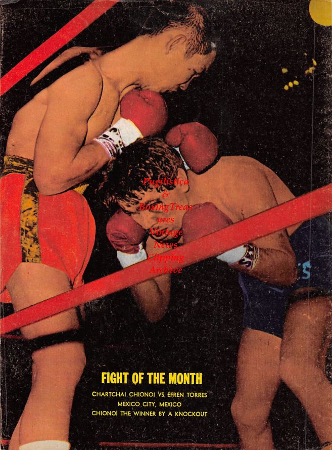 Boxing News Clipping #1005 - Chartchai Chionoi vs. Efren Torres, Young Corbett III