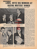 Boxing News Clipping #1011 - Joe Louis, Carlos Ortiz, Boxing Writers Dinner, Henry Cooper, Tom Gibbons, Danny Holland