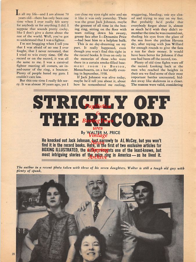 Boxing News Clipping #1012 - Walter M. Price