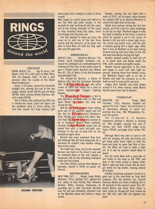 Boxing News Clipping #1014 - Alan Rudkin vs. Pornchai Poppraigam, Andy Heilman vs. Tony Montano