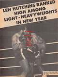 Boxing News Clipping #102 - Len Hutchins, Eddie "Red Top" Davis, Closed Circuit Boxing, Floyd Patterson, Muhammad Ali