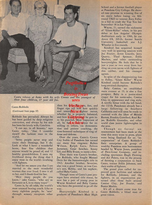 Boxing News Clipping #1021 - Canto Robledo, Wayne Jones, Don Pickard