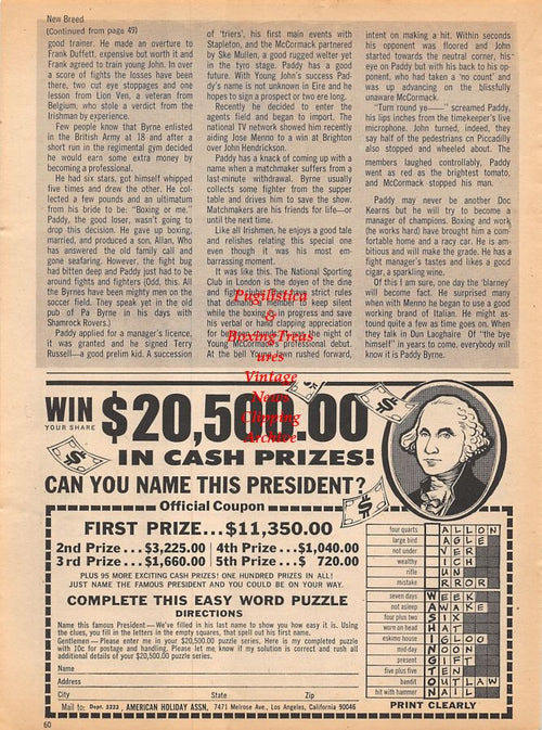 Boxing News Clipping #1030 - Jimmy Wilde