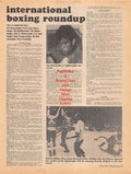 Boxing News Clipping #104 - Jose Fernandez Jr., Ben Villaflor vs. Kuniaki Shibata, Ron Lyle, Eder Jofre vs. Vicente Saldivar