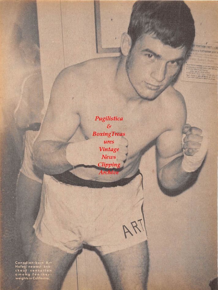 Boxing News Clipping #105 - Art Hafey