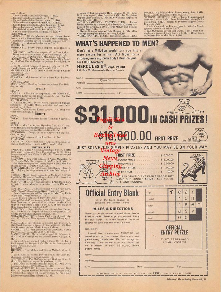 Boxing News Clipping #105 - Art Hafey