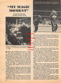 Boxing News Clipping #1051 - "My Magic Moment" by Reg Gutteridge, Johnny Hendrickson, Harry H. Corbett