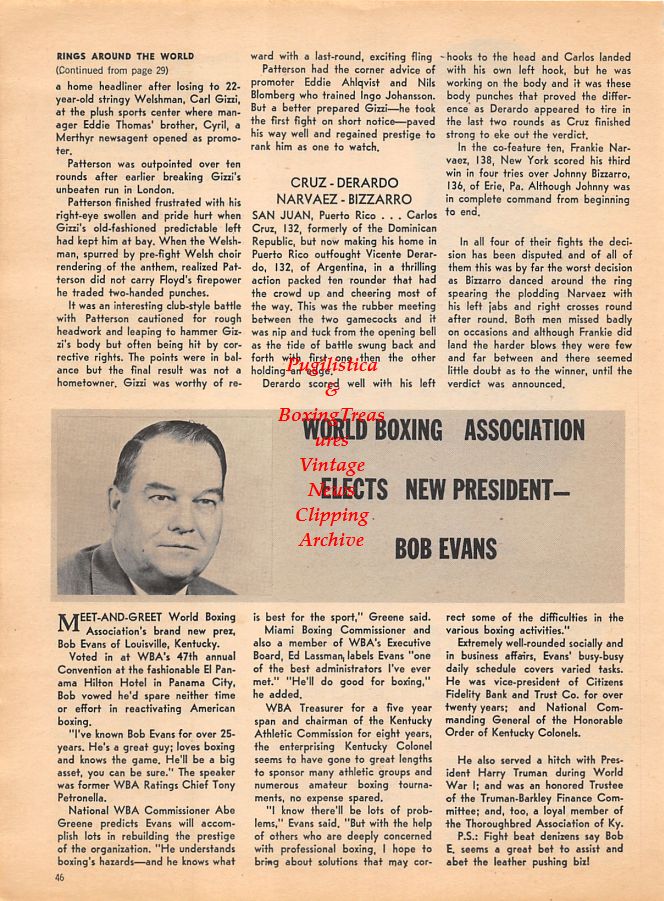 Boxing News Clipping #1054 - Love Allotey, Bob Evans