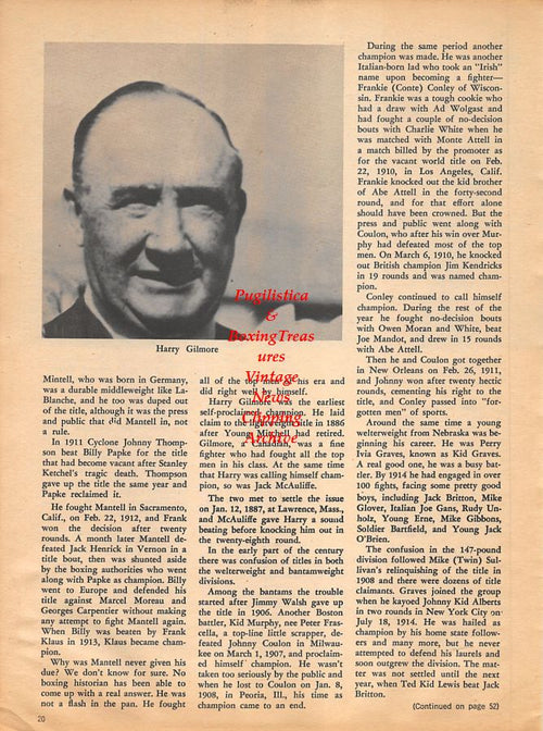 Boxing News Clipping #1066 - Marvin Hart, Bryan Downey, Harry Gilmore