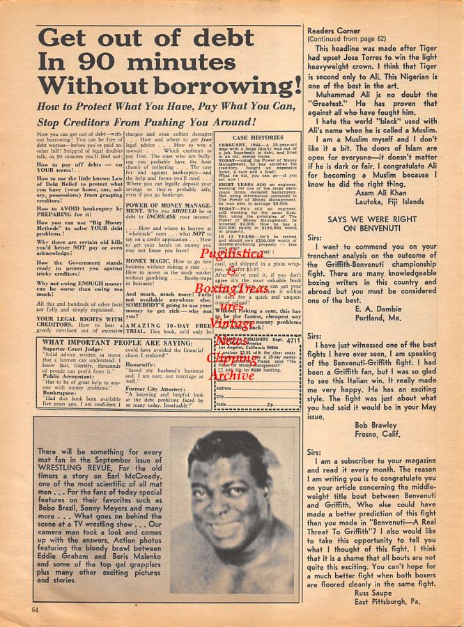 Boxing News Clipping #1085 - Renaldo Victoria