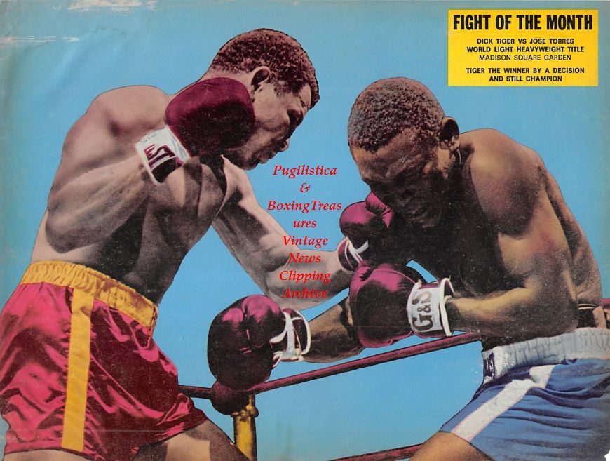 Boxing News Clipping #1086 - Dick Tiger vs. Jose Torres, Ted Kid Lewis