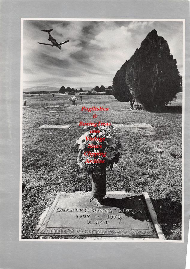 Boxing News Clipping #1091 - Sonny Liston grave site