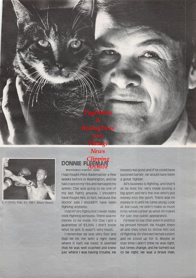 Boxing News Clipping #1093 - Donnie Fleeman, Lamar Clark