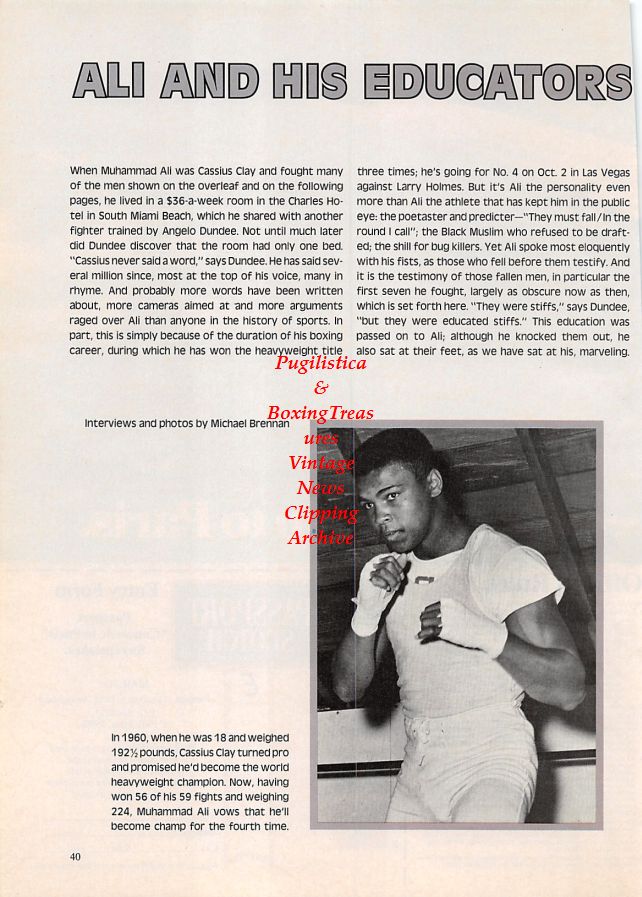Boxing News Clipping #1097 - Muhammad Ali