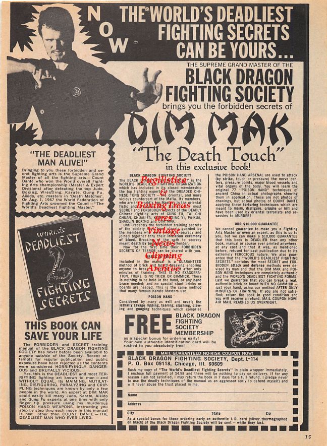 Boxing News Clipping #1103 - 15 year-old Sean O'Grady