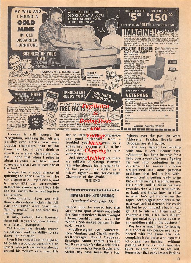 Boxing News Clipping #1111 - Bobby Chacon and Ruben Olivares