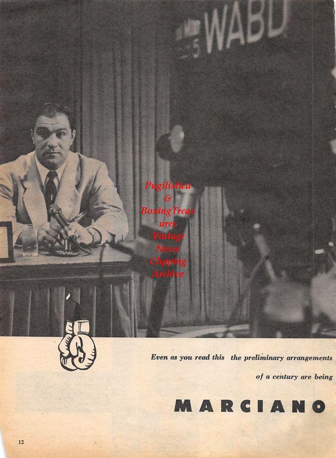 Boxing News Clipping #1116 - Joe Brown vs. Bub Smith, Willi Besmanoff vs. Calvin Wilson, Raul Macias vs. Juan Cardenas, Rocky Marciano