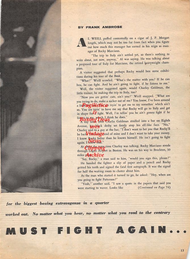 Boxing News Clipping #1117 - Jack Dempsey and Tommy Gibbons