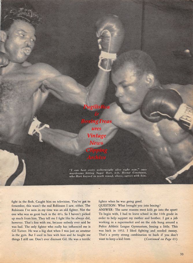 Boxing News Clipping #1126 - Paulino Uzcudun, Sugar Hart vs. Hector Constance