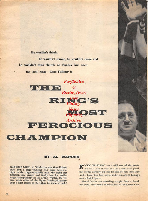 Boxing News Clipping #1128 - Paulino Uzcudun, Primo Carnera, Mickey Walker, Joe Louis, Adolfo Diaz