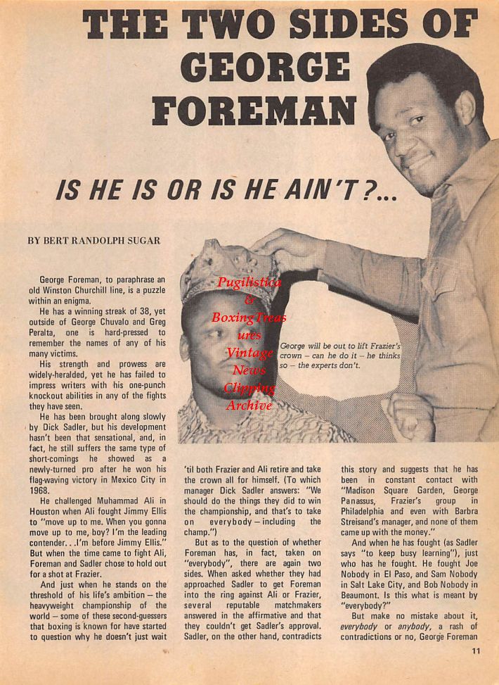 Boxing News Clipping #113 - George Foreman