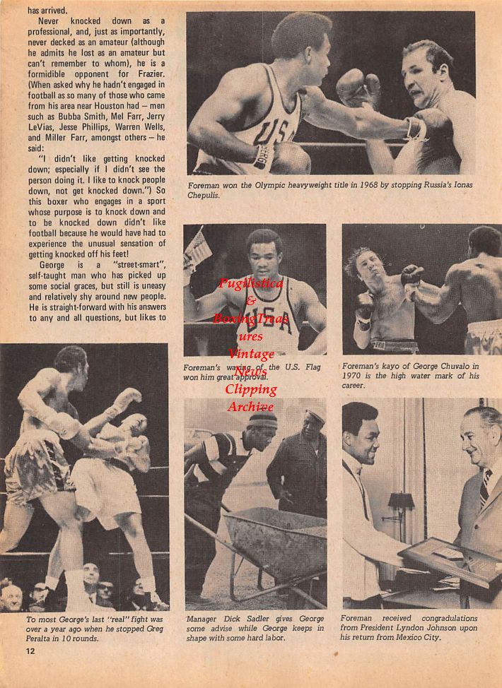 Boxing News Clipping #113 - George Foreman