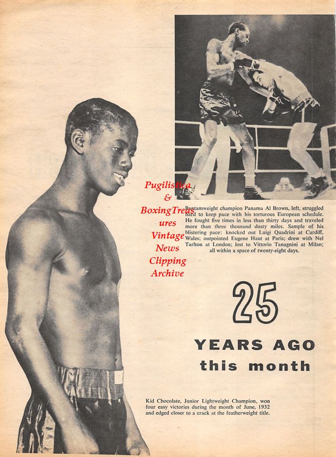 Boxing News Clipping #1131 - Panama Al Brown, Kid Chocolate