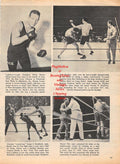 Boxing News Clipping #1132 - Maxie Rosenbloom, Jack Sharkey vs. Max Schmeling, Jim Braddock vs. Vincent Parille, Marcel Thil vs. Gorilla Jones, Flash Elorde, Roland LaStarza vs. Rex Layne and others