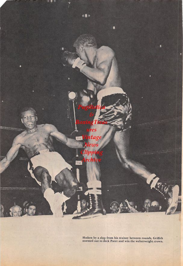 Boxing News Clipping #1139 - Emile Griffith vs. Benny Kid Paret, Floyd Patterson vs. Ingemar Johansson III