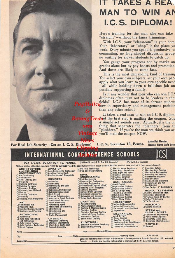 Boxing News Clipping #1140 - Floyd Patterson