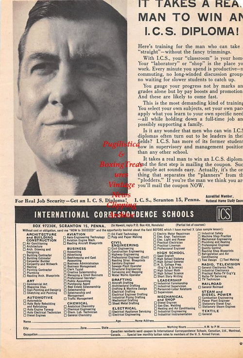 Boxing News Clipping #1140 - Floyd Patterson