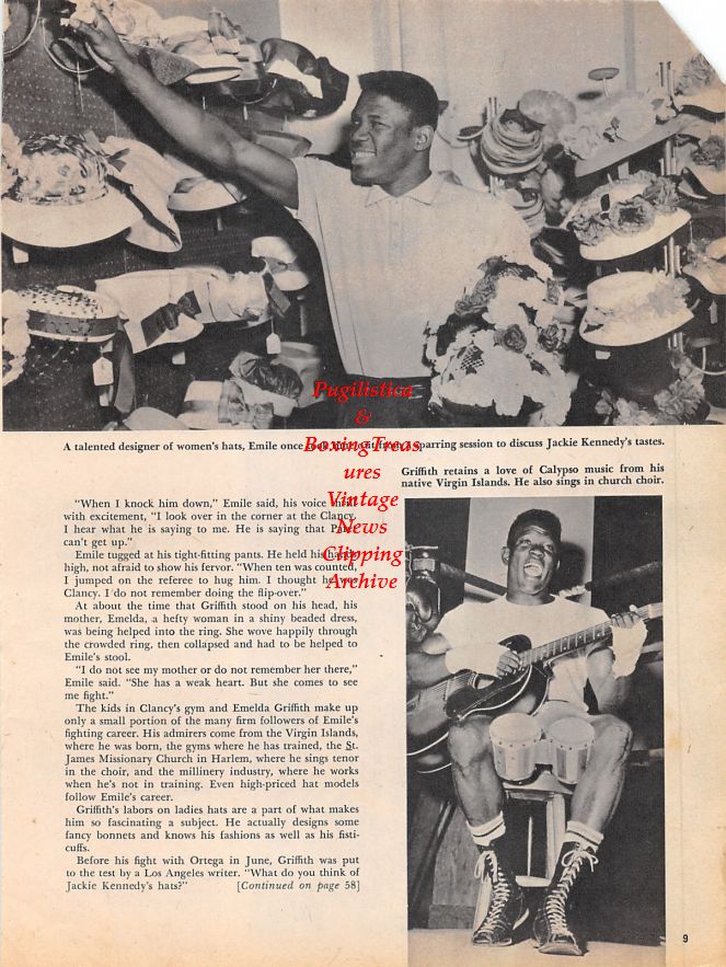 Boxing News Clipping #1142 - Paul Pender, Emile Griffith