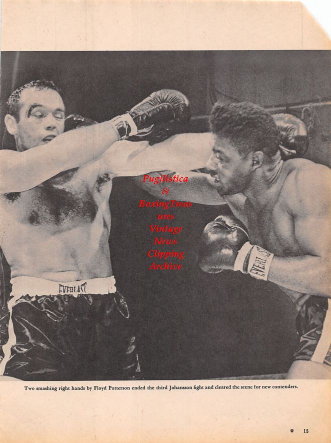 Boxing News Clipping #1144 - Floyd Patterson vs. Ingemar Johansson III
