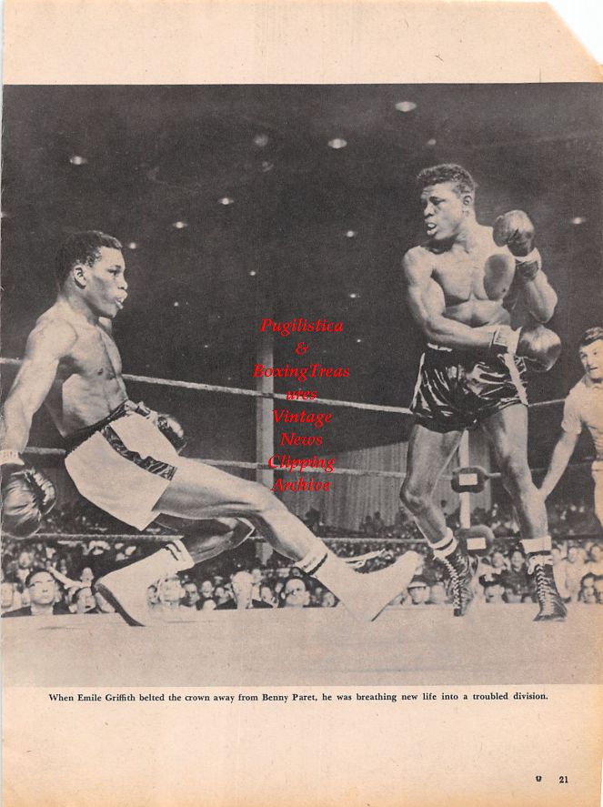 Boxing News Clipping #1147 - Emile Griffith vs. Benny Kid Paret