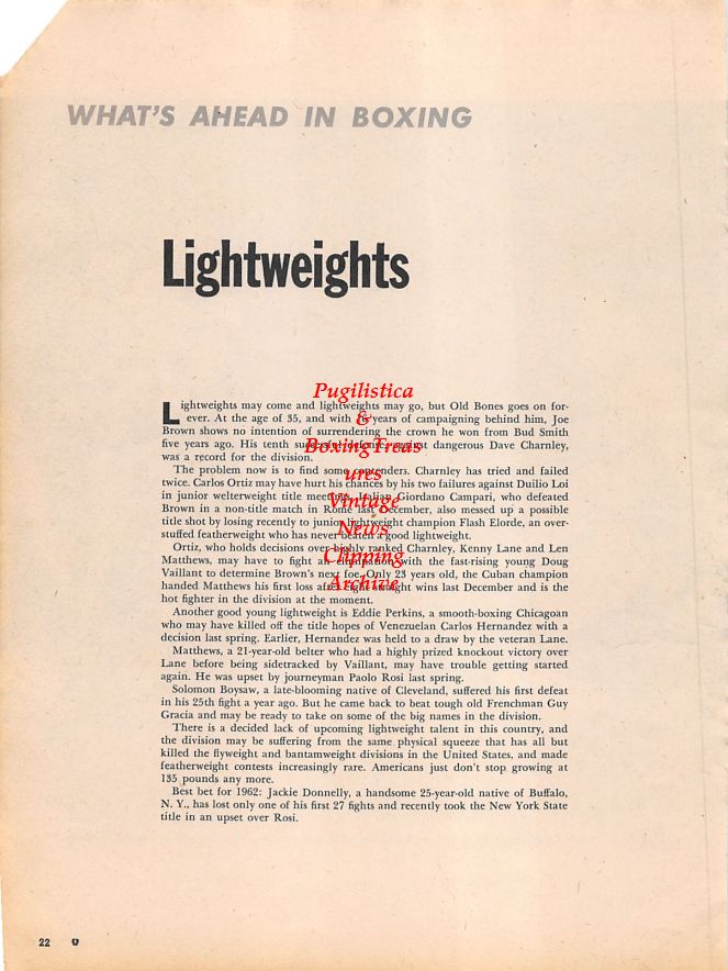Boxing News Clipping #1147 - Emile Griffith vs. Benny Kid Paret