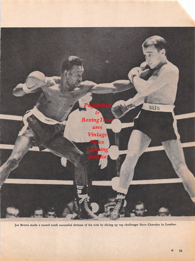 Boxing News Clipping #1148 - Joe Brown vs. Dave Charnley