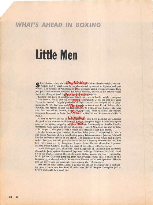 Boxing News Clipping #1148 - Joe Brown vs. Dave Charnley