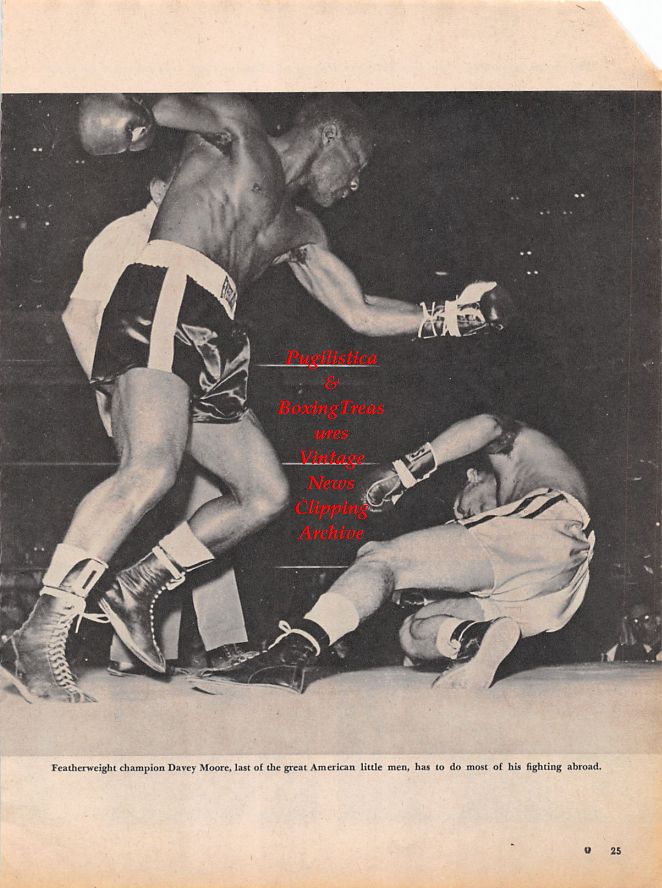 Boxing News Clipping #1149 - 1962 "Cockiest Kid In Boxing" Muhammad Ali, Davey Moore