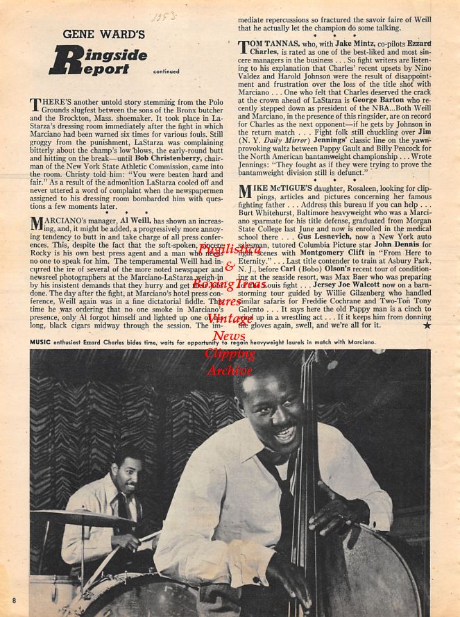 Boxing News Clipping #1172 - Ezzard Charles